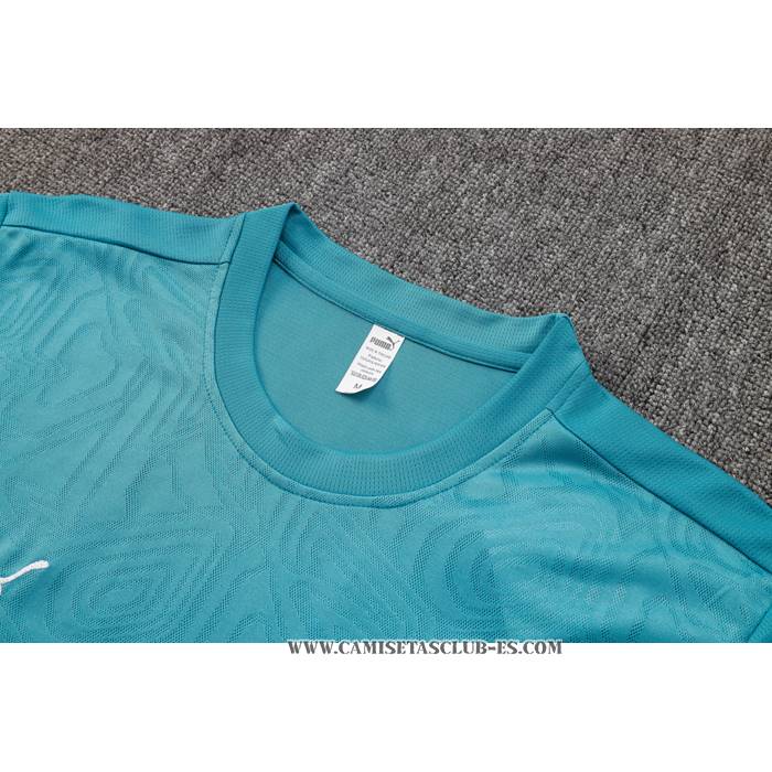 Chandal del Olympique Marsella 24-25 Manga Corta Azul - Pantalon Corto